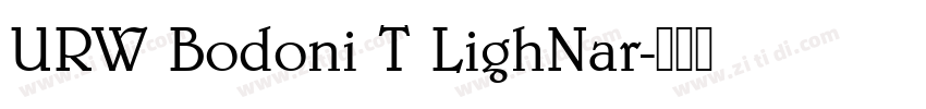 URW Bodoni T LighNar字体转换